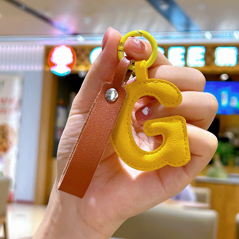 A to Z PU Leather Initial Lett - огляд і ціна Monogram Keychain Leather