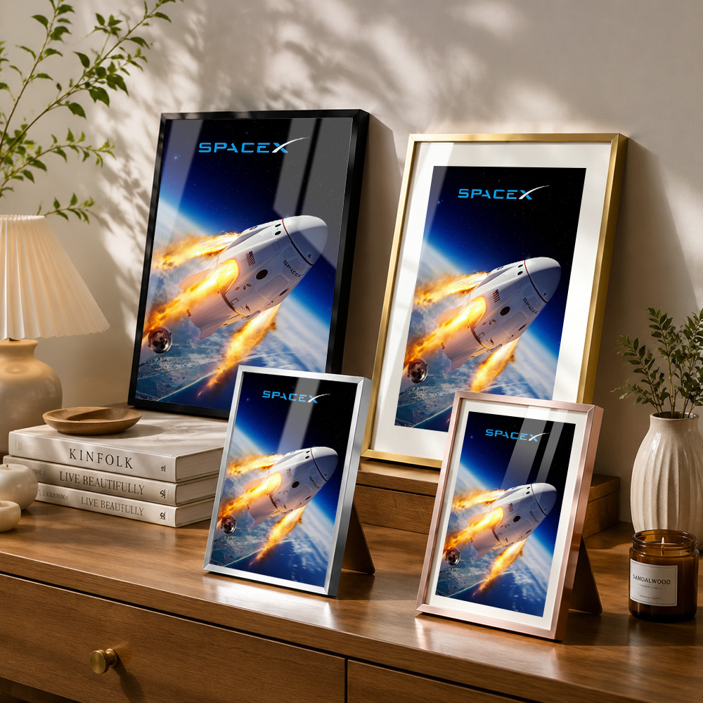 Spacex Dragon Capsule Reentry  - огляд і ціна Custom Map Poster